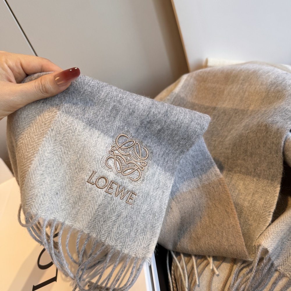 LOEWE 캐시미어 스카프 30cm 001-282173