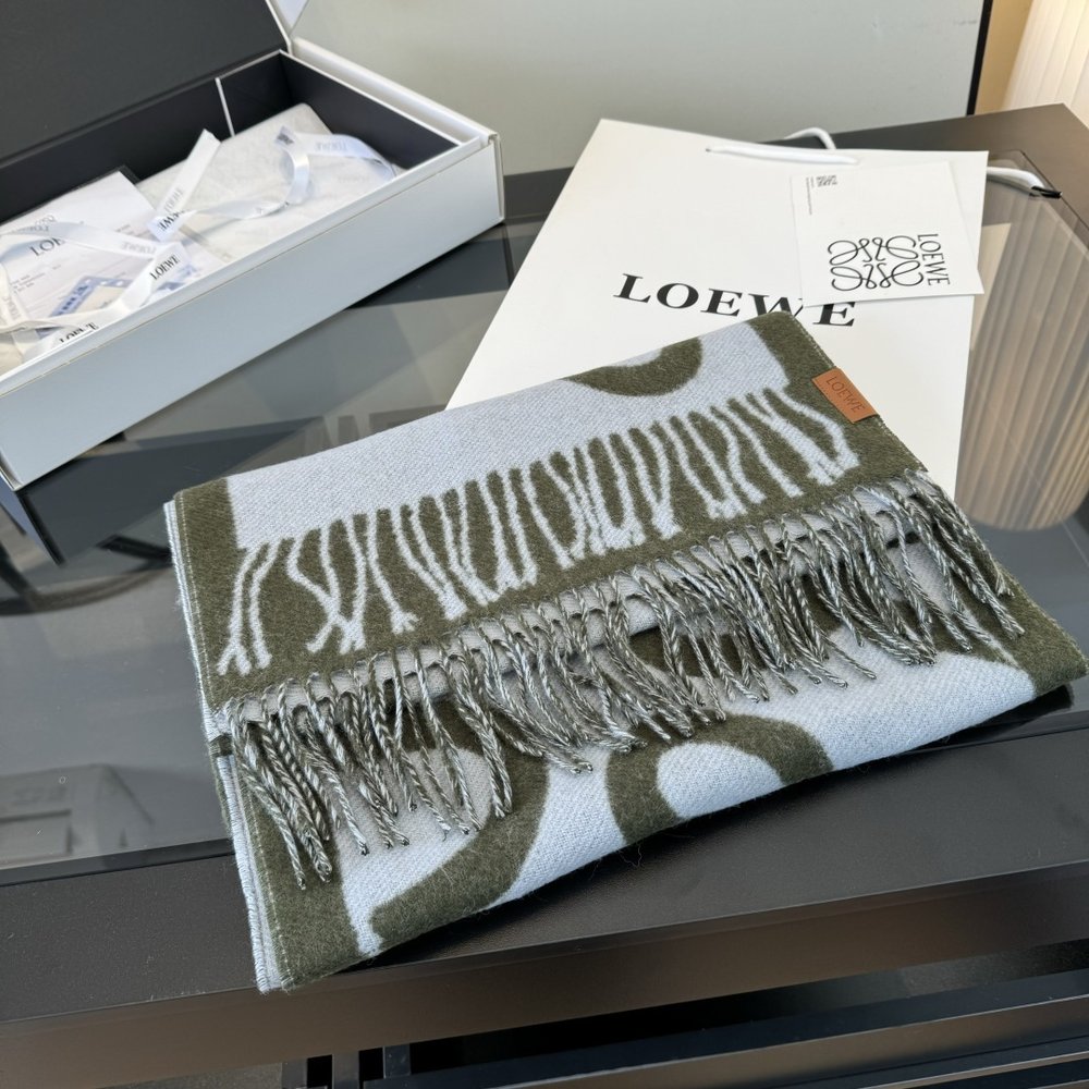 LOEWE 로고 그래피티 스카프 001-282176