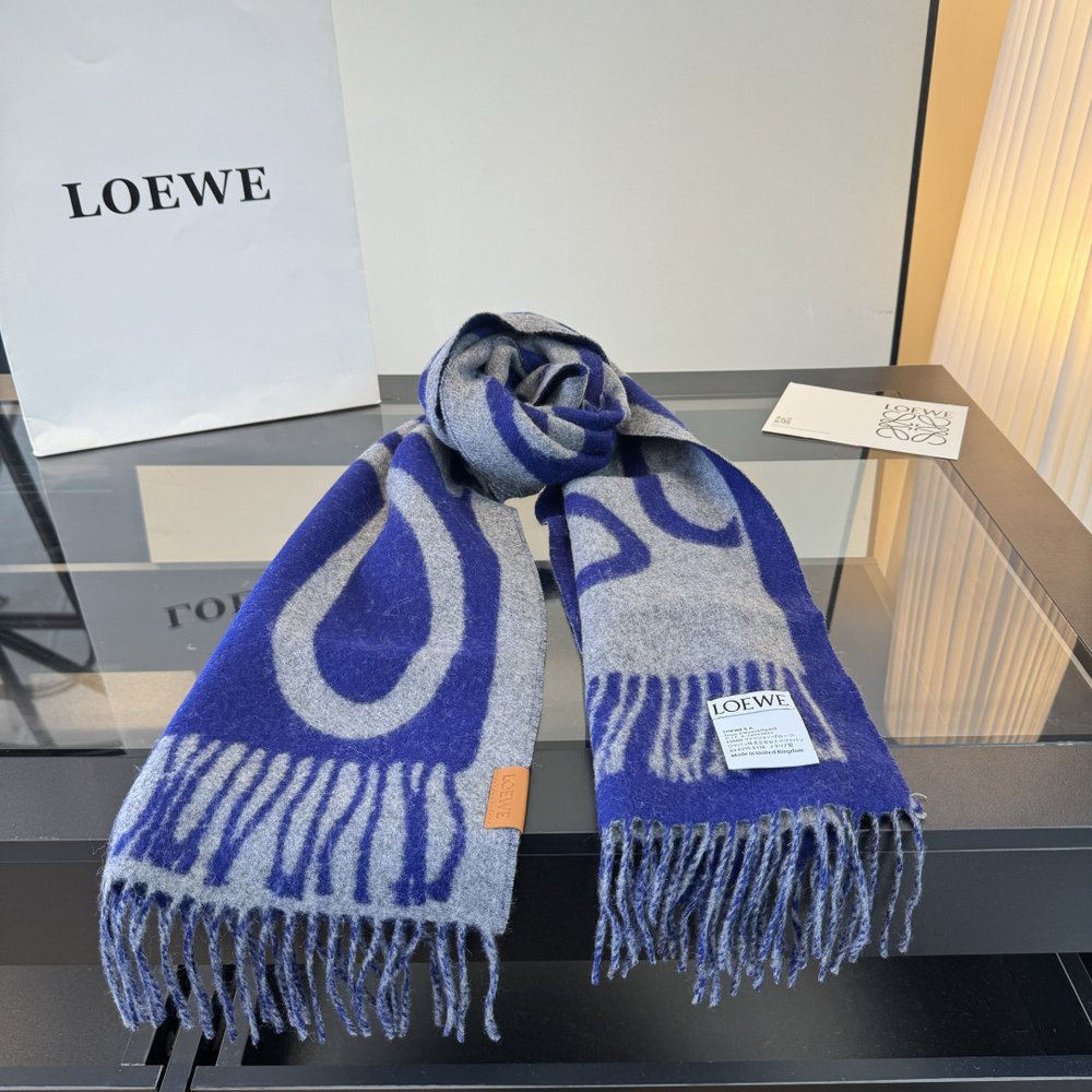 LOEWE 로고 그래피티 스카프 001-282176