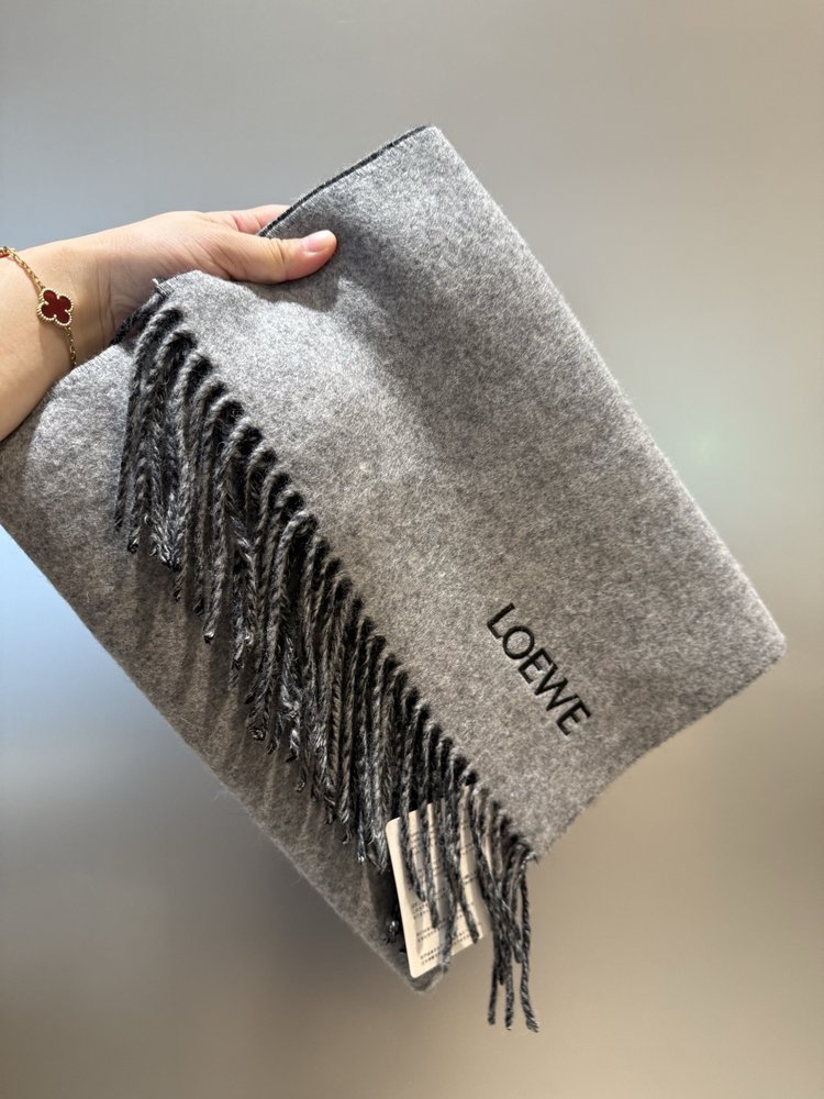 LOEWE 양면 울 캐시미어 스카프 001-282179