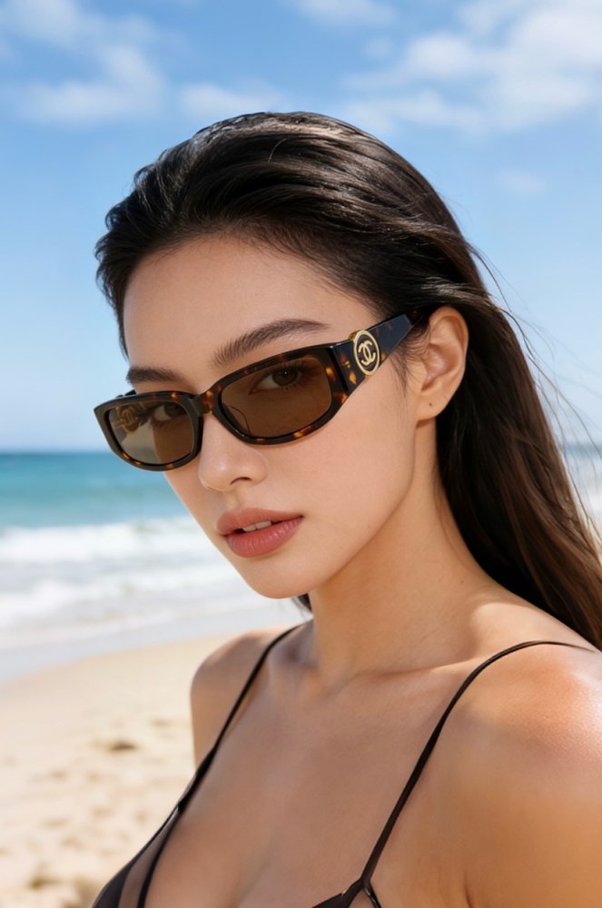 샤넬 y2k 라운드 더블 C 선글라스 001-282273