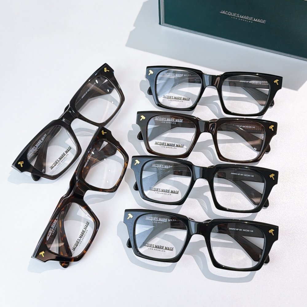 JACQUES MARIE MAGE 블랙 골드 선글라스 001-282452