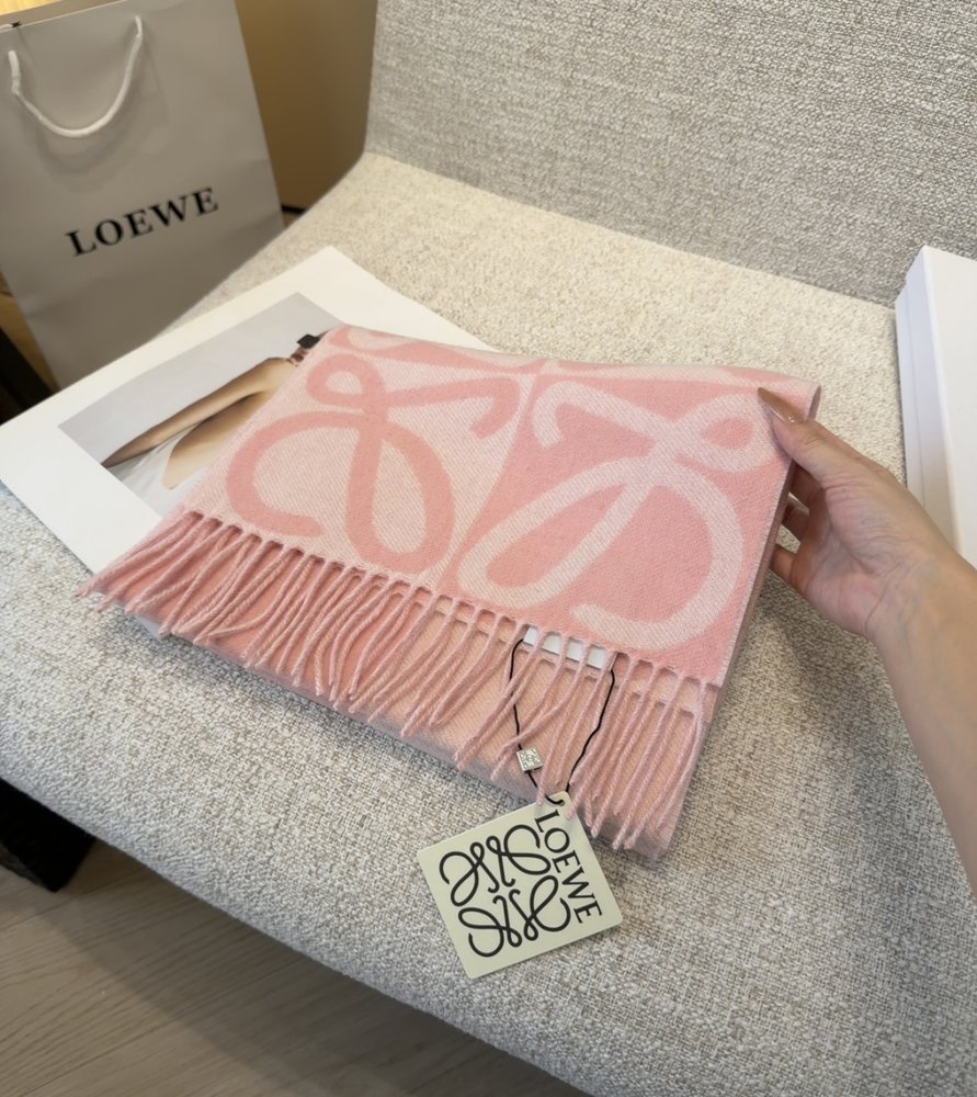 LOEWE 양면 캐시미어 머플러 001-282459