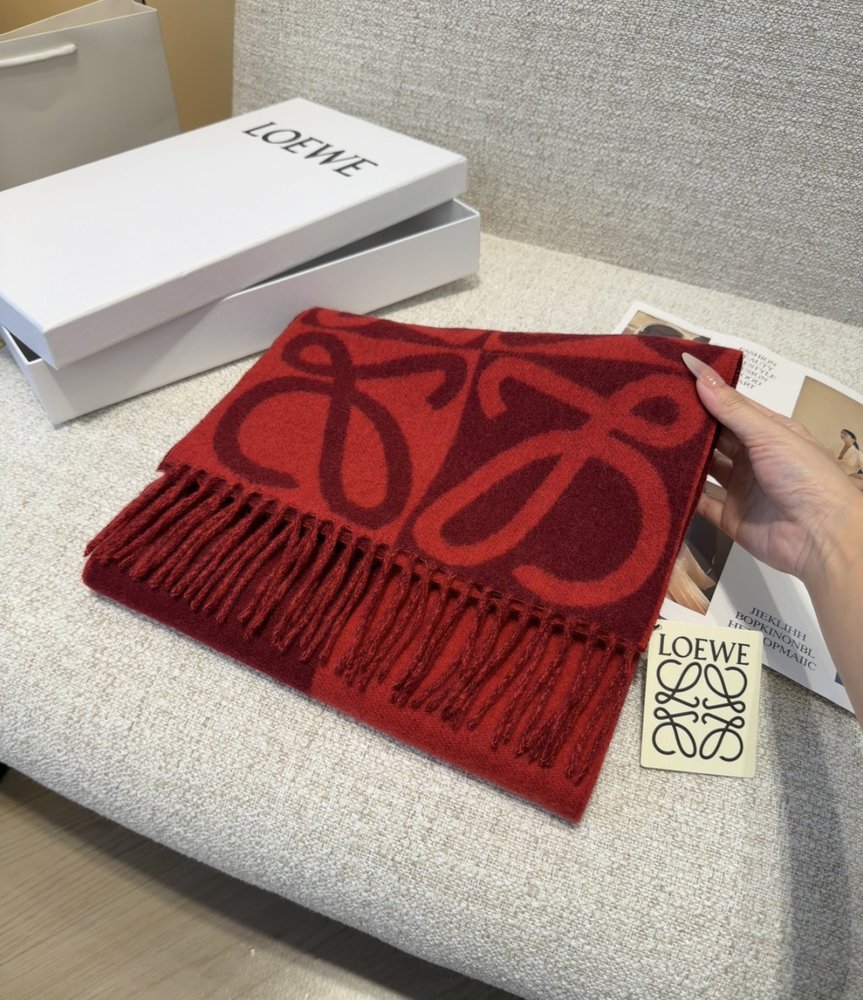 LOEWE 양면 캐시미어 머플러 001-282459