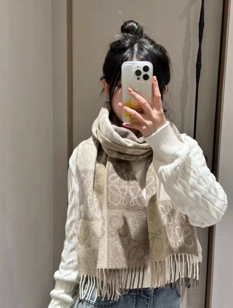 로에베 LW 스트라이프 롱 스카프 001-282463