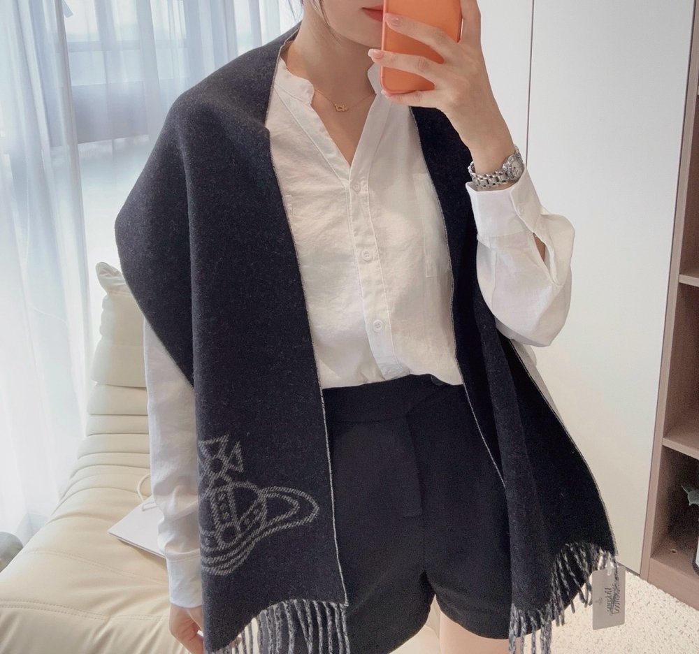 LOEWE 양면 울 스카프 001-282464