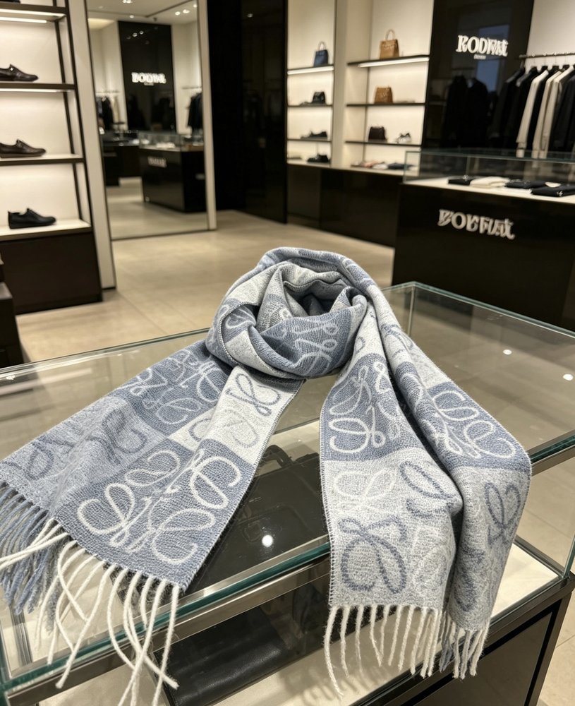 LOEWE 클래식 로고 캐시미어 스카프 001-282467