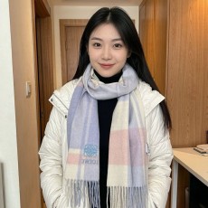 LOEWE 캐시미어 머플러 커플용 부드러운 컬러 001-282471