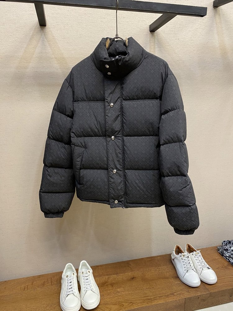 크롬하츠 다크 패턴 다운 재킷 001-282865