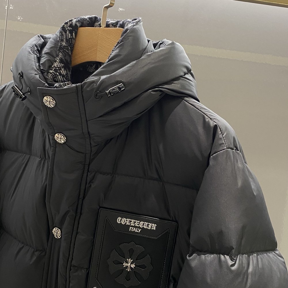 크롬하츠 남성 퀼팅 후드 다운 점퍼 001-282867
