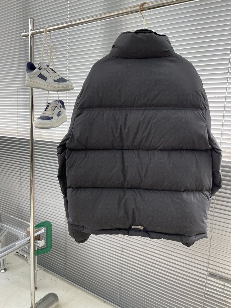 크롬하츠 다크 패턴 자카드 패딩 점퍼 001-282872