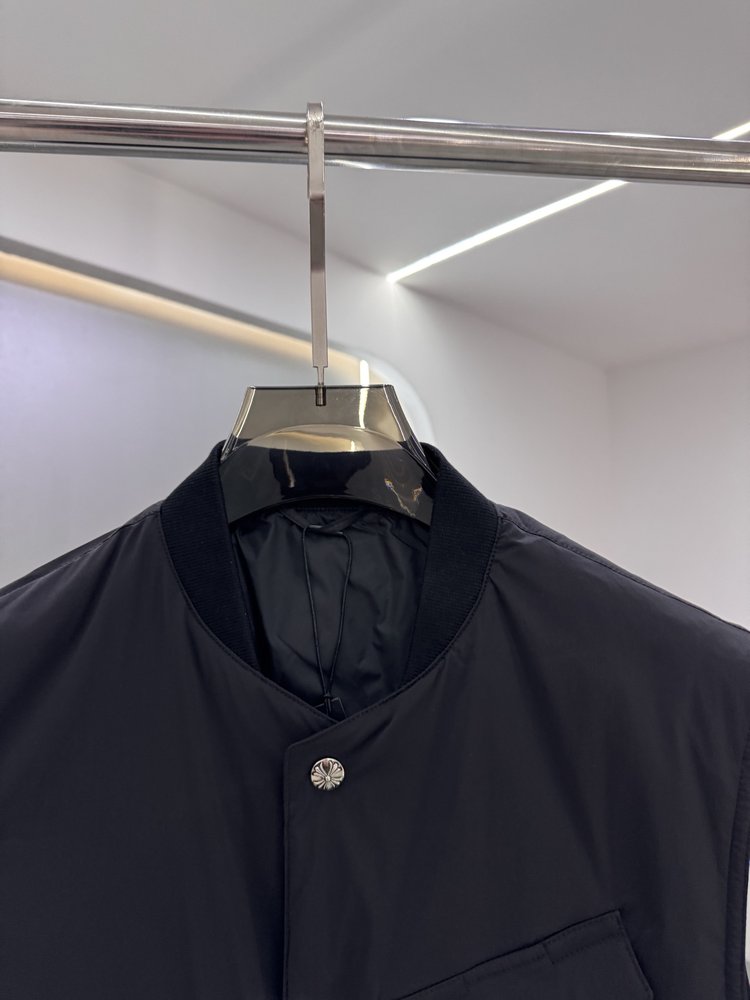 크롬하츠 풀프린트 크로스 패딩 조끼 001-282874