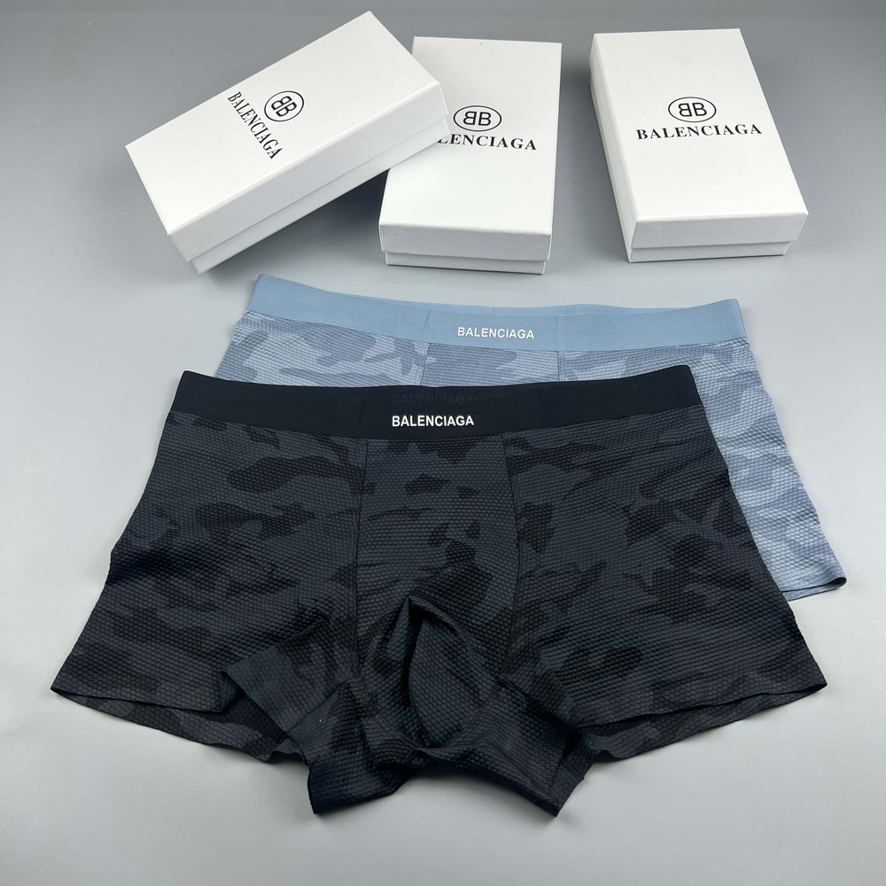남성 3D 젤 프린트 팬티 3종 세트 001-282884