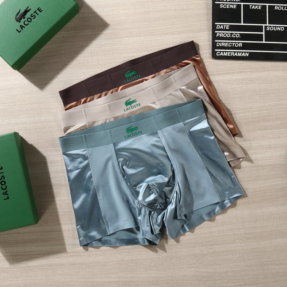 라코스테 남성 팬티 아이스실크 무봉제 박스 3팩 001-282935