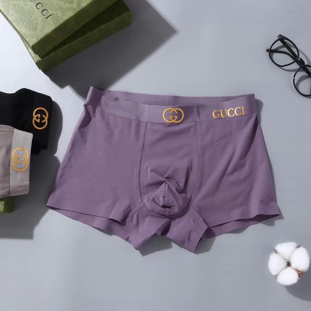 GUCCI 남성 속옷 순면 무봉제 박스 3팩 001-282948