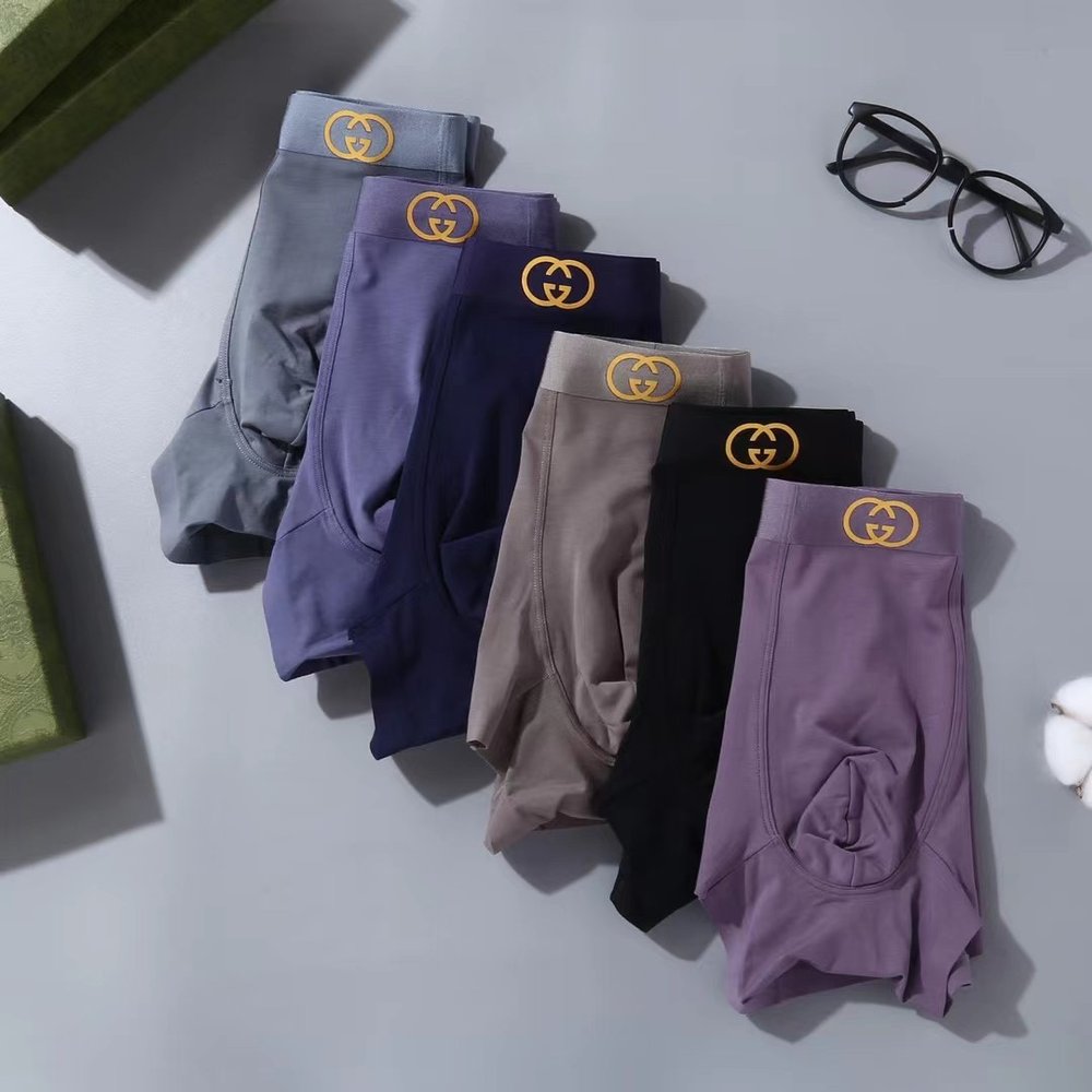 GUCCI 남성 속옷 순면 무봉제 박스 3팩 001-282948