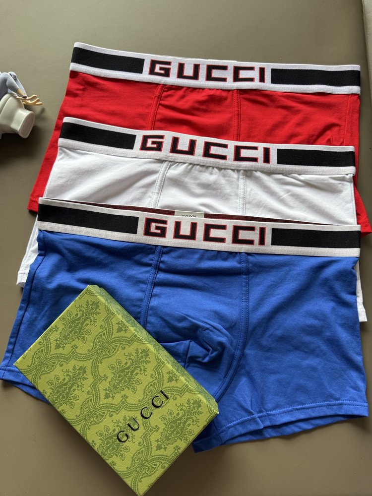 Gucci 클래식 F 시리즈 남성 팬티 3팩 001-282953