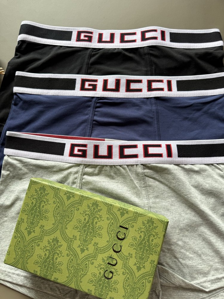 Gucci 클래식 F 시리즈 남성 팬티 3팩 001-282953