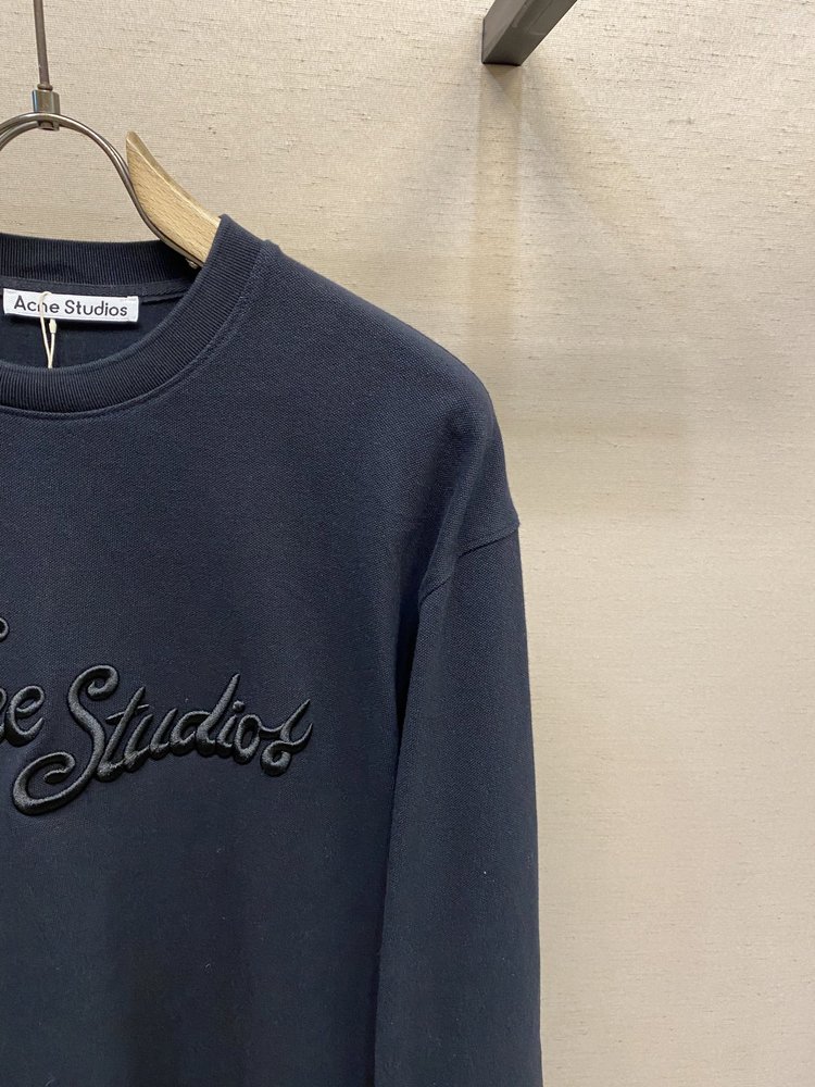 Acne Studios 3D 레터링 자수 라운드넥 스웨 001-282979