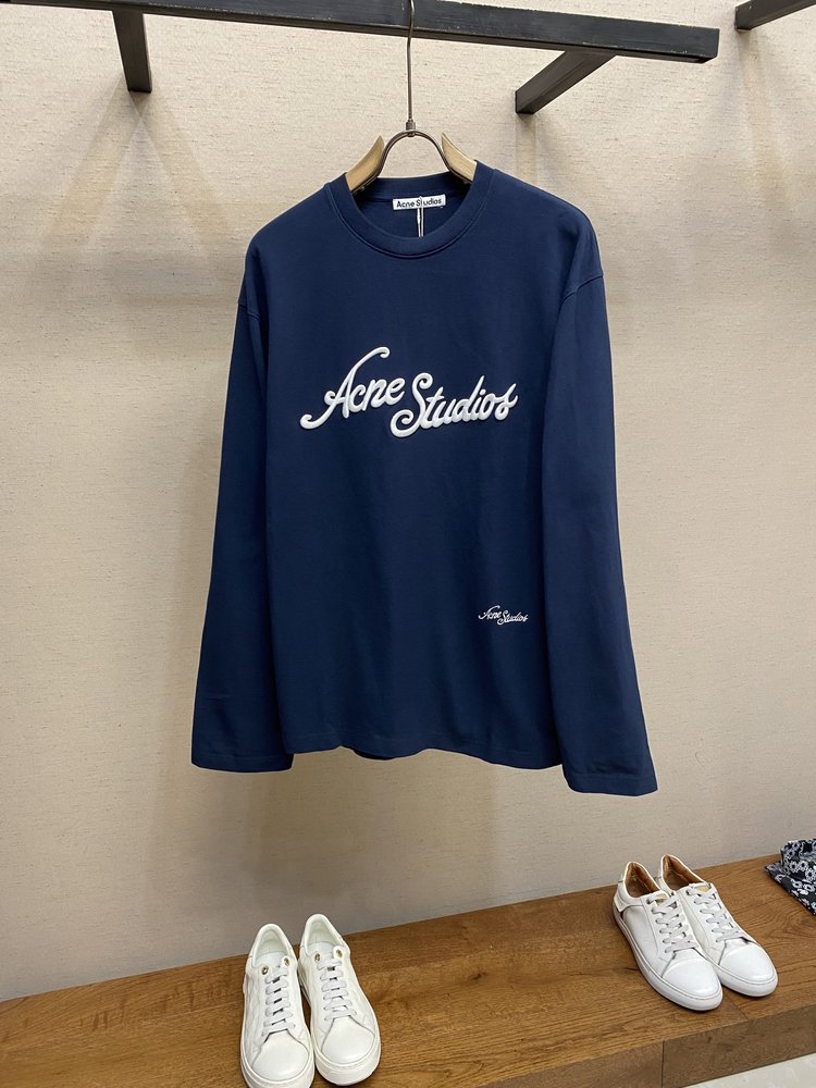 Acne Studios 입체 레터링 자수 크루넥 맨투맨 001-282980