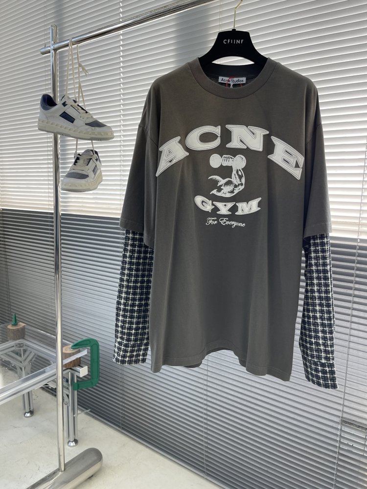 Acne Studios 빈티지 로고 가짜 투피스 롱슬리 001-282981