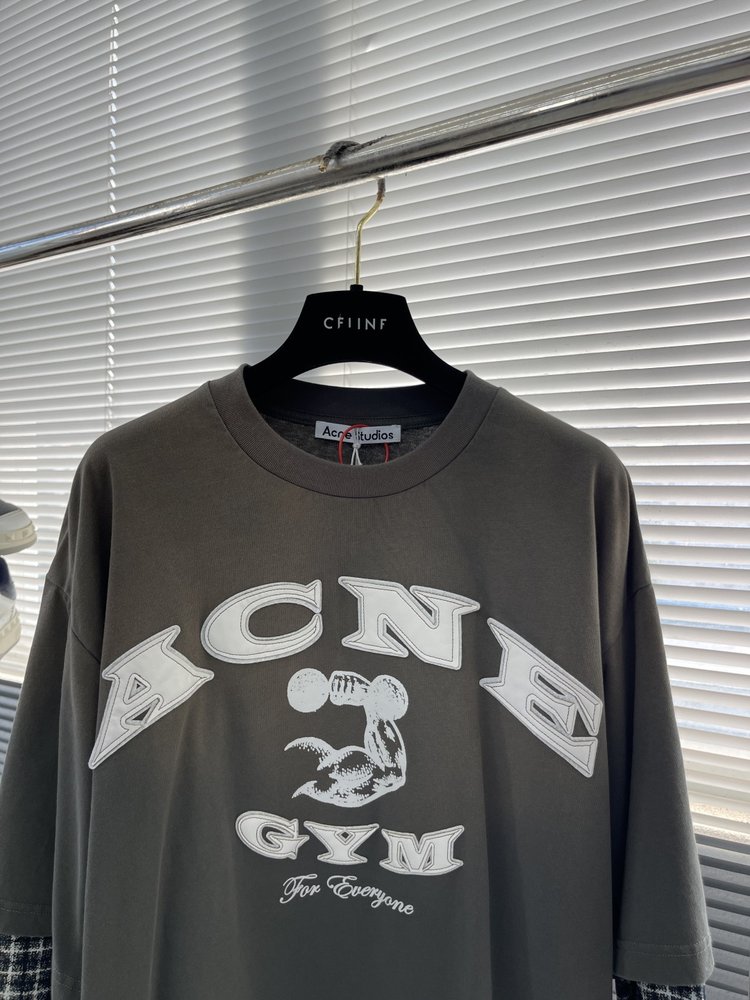 Acne Studios 빈티지 로고 가짜 투피스 롱슬리 001-282981