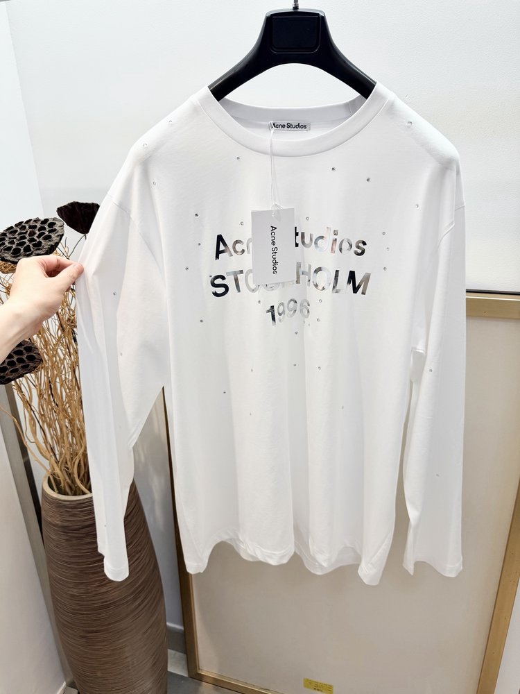 Acne Studios 오버사이즈 레이저 크리스탈 롱슬 001-282983