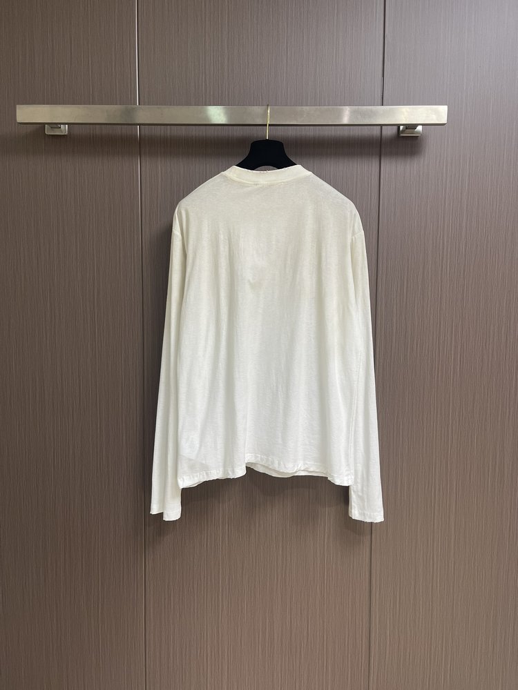 Acne Studios 레터 프린트 워싱 긴팔 티셔츠 001-282986