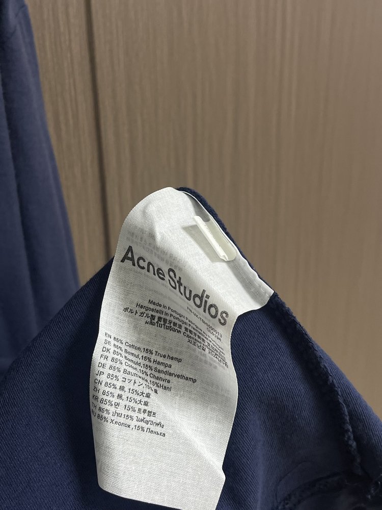 Acne Studios 레터 프린트 빈티지 롱슬리브 티 001-282987