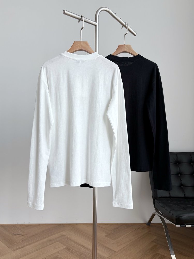 Acne Studios 더블 컬러 포켓 롱슬리브 티셔츠 001-282991