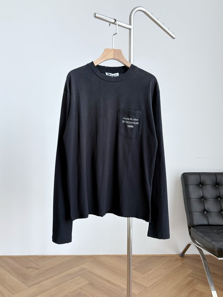 Acne Studios 더블 컬러 포켓 롱슬리브 티셔츠 001-282991