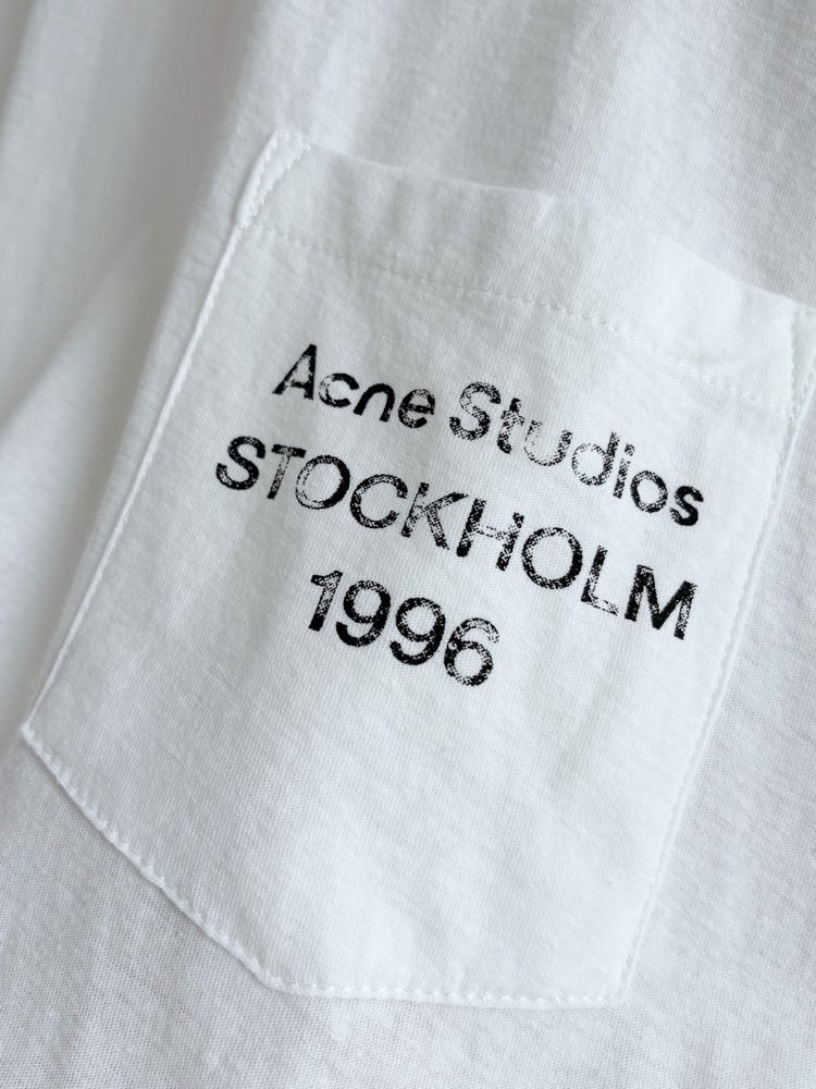 Acne Studios 더블 컬러 포켓 롱슬리브 티셔츠 001-282991