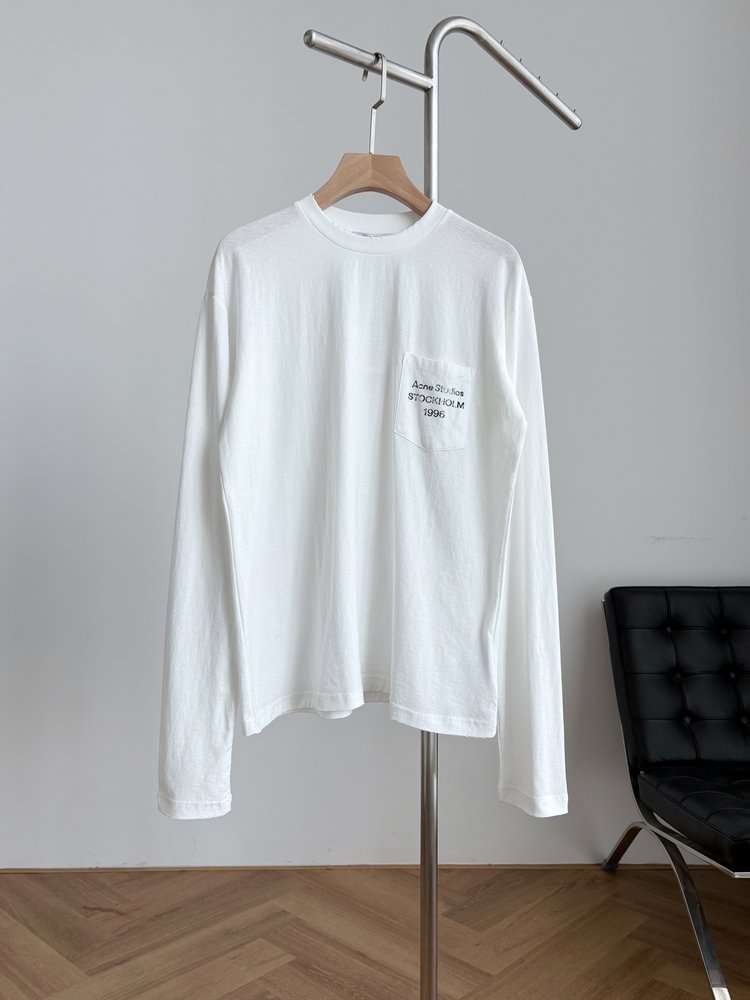 Acne Studios 더블 컬러 포켓 롱슬리브 티셔츠 001-282991