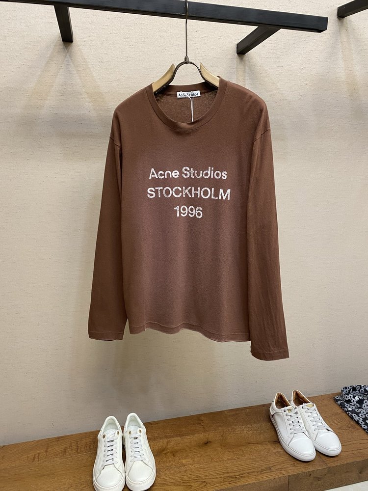 Acne Studios 봄 초기 롱슬리브 티셔츠 빈티지 001-282993