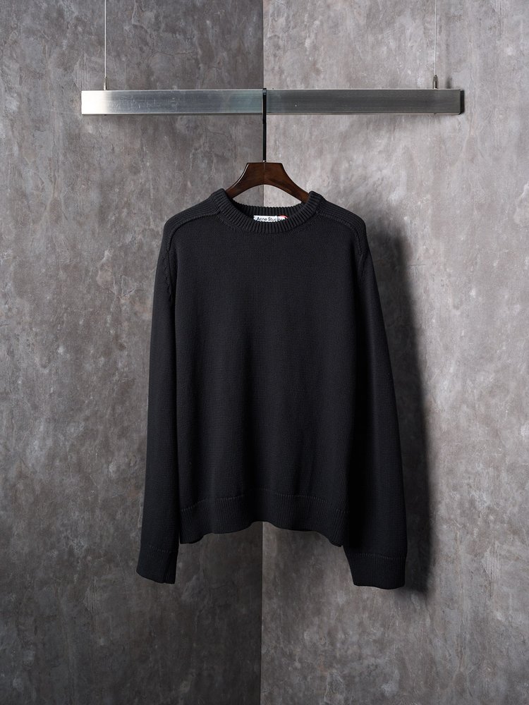 Acne Studios 레터링 프린트 로고 긴팔 라운드 001-282995
