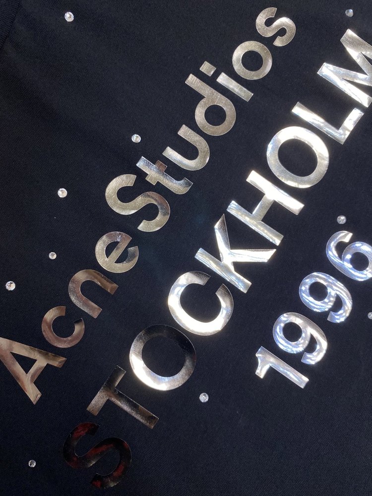 Acne Studios 미러 레이저 크리스탈 루즈핏 롱 001-282996