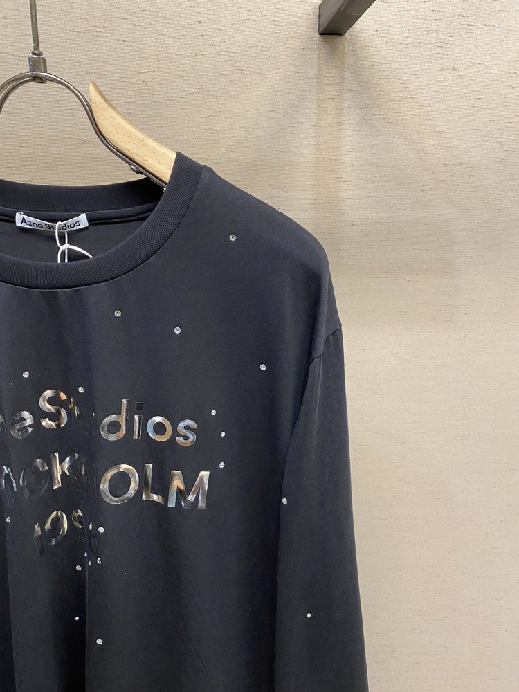 Acne Studios 미러 레이저 크리스탈 루즈핏 롱 001-282996