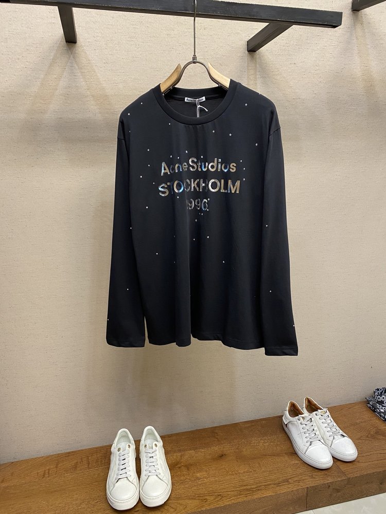 Acne Studios 미러 레이저 크리스탈 루즈핏 롱 001-282996
