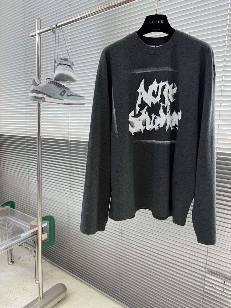 Acne Studios 프린트 빈티지 긴팔 티셔츠 001-283009