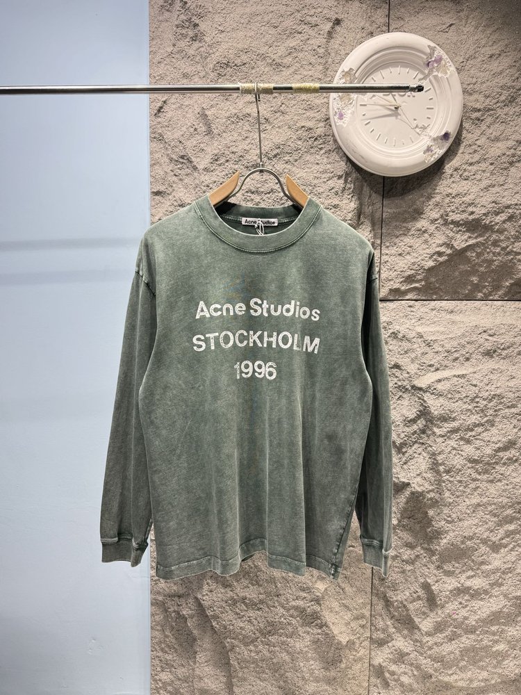 Acne Studios 멀티컬러 남녀공용 긴팔 티셔츠 001-283015