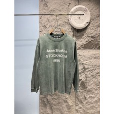 Acne Studios 멀티컬러 남녀공용 긴팔 티셔츠 001-283015