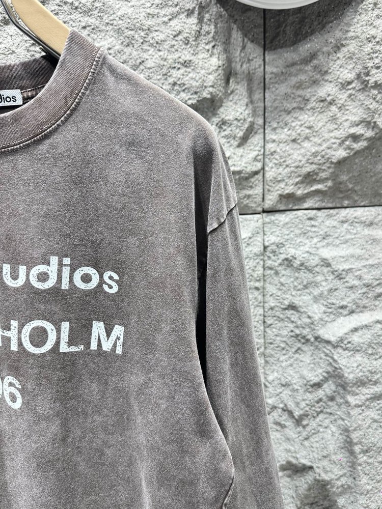 Acne Studios 헤비워시 롱슬리브 티셔츠 001-283017