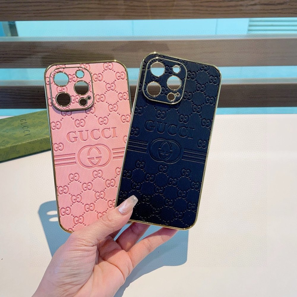 구찌 GG 도금 엠보싱 핸드폰 케이스 001-283026