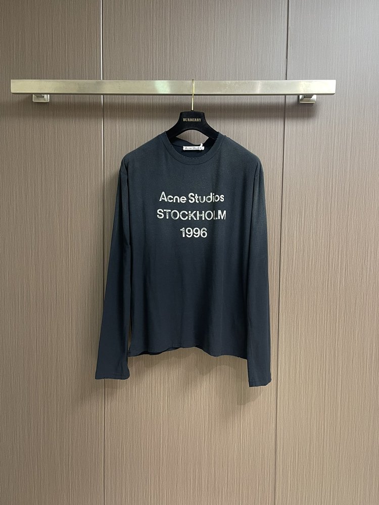 Acne Studios 레터 프린트 빈티지 롱슬리브 티 001-283042