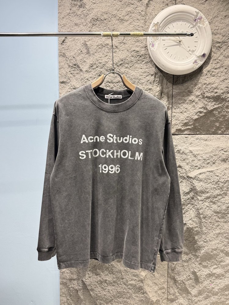 Acne Studios 헤비워시 롱슬리브 티셔츠 001-283044