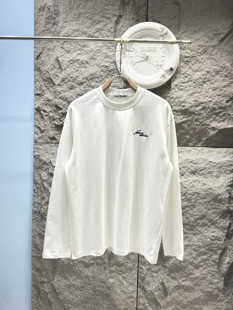 Acne Studios 자수 로고 긴팔 티셔츠 001-283050