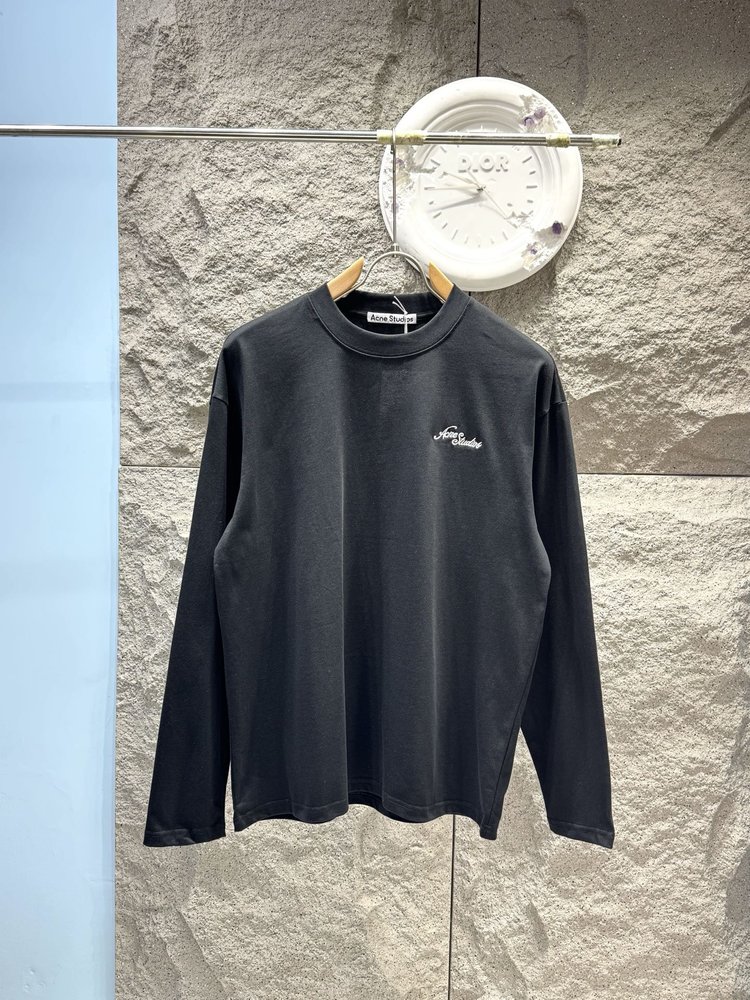 Acne Studios 시그니처 자수 긴팔 티셔츠 001-283052
