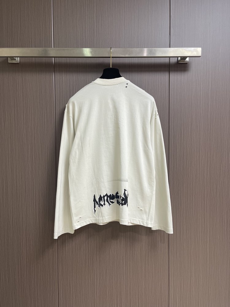 Acne Studios 고딕 스프레이 페인트 레터링 긴 001-283057