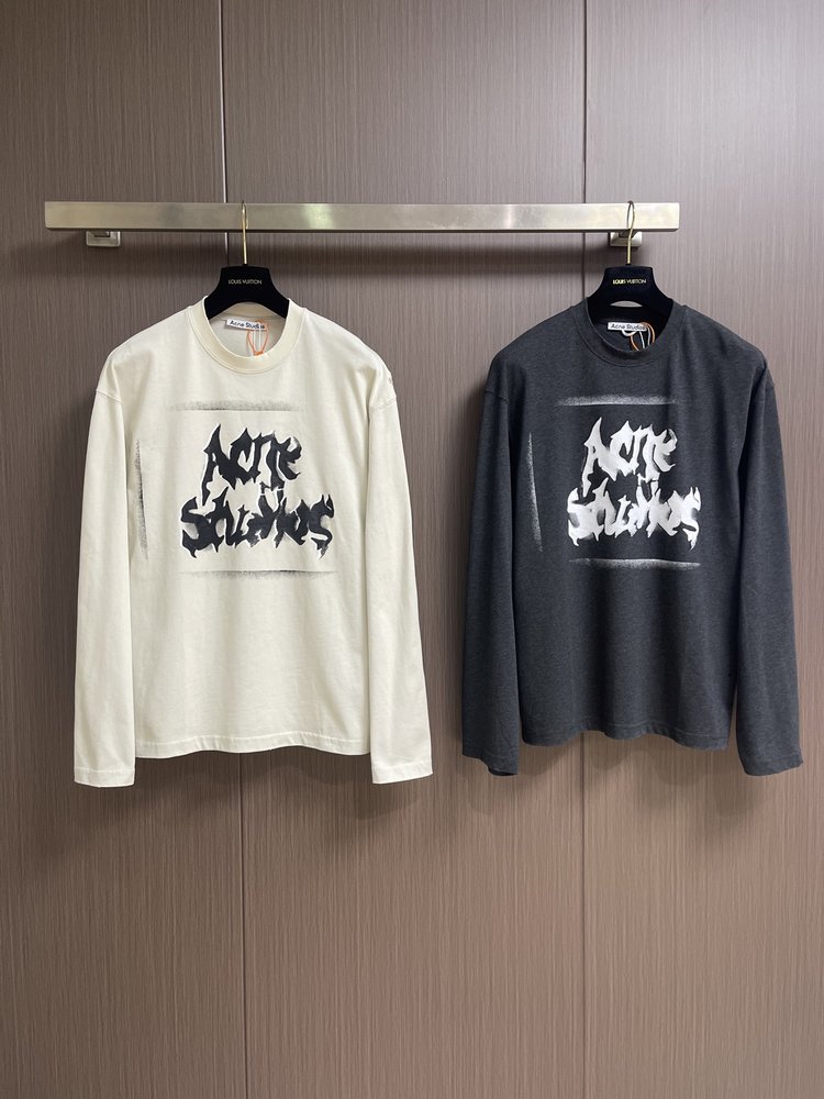 Acne Studios 고딕 스프레이 페인트 레터링 긴 001-283057