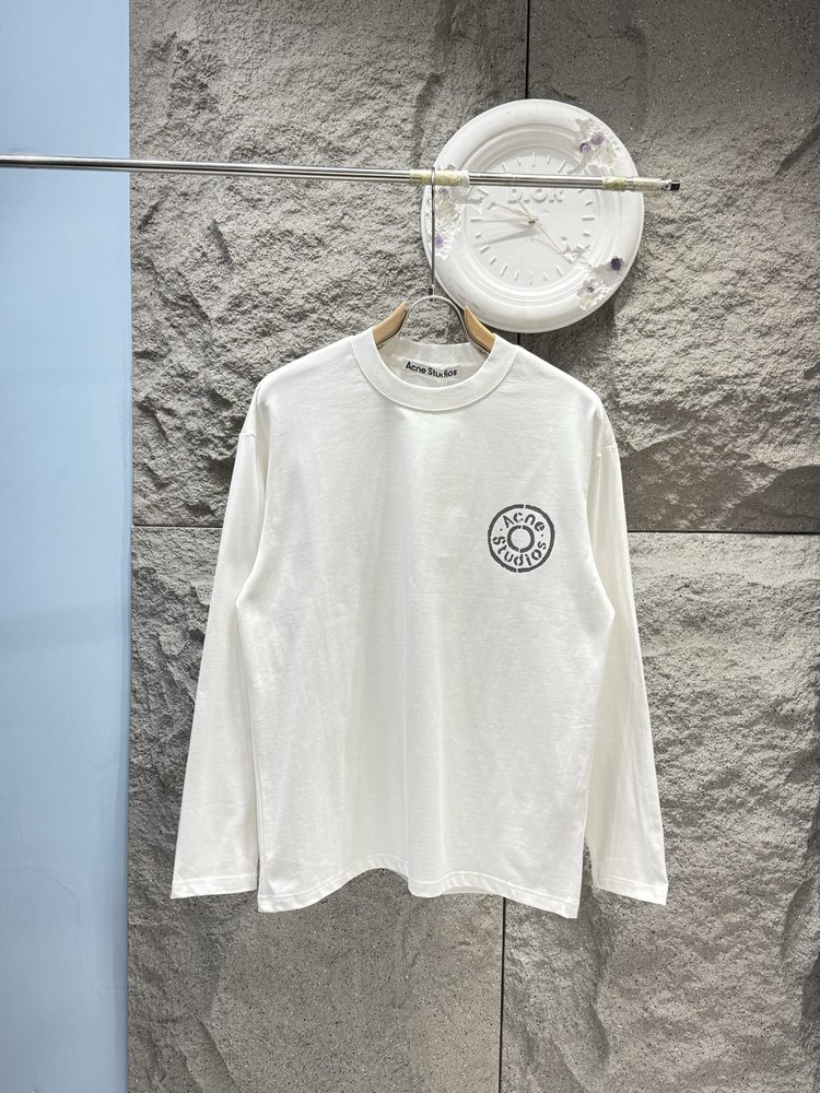 Acne Studios 로고 프린트 롱슬리브 티셔츠 001-283059